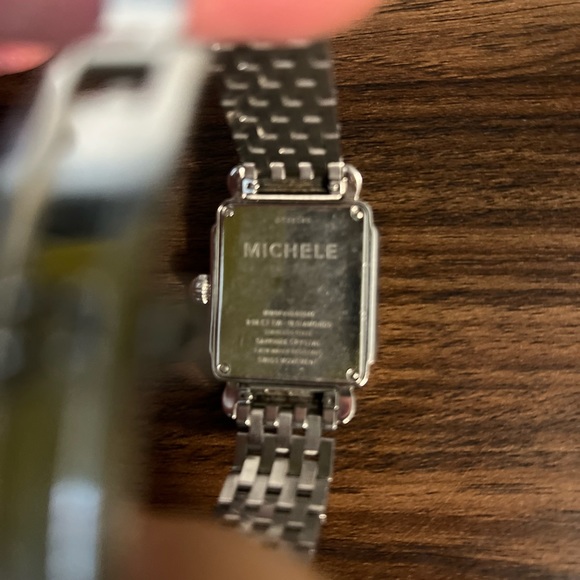 Michele Deco Diamond Watch – Silver with Mother of Pearl Face - Picture 4 of 15